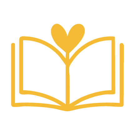 Icon representing learning, guidance, and support